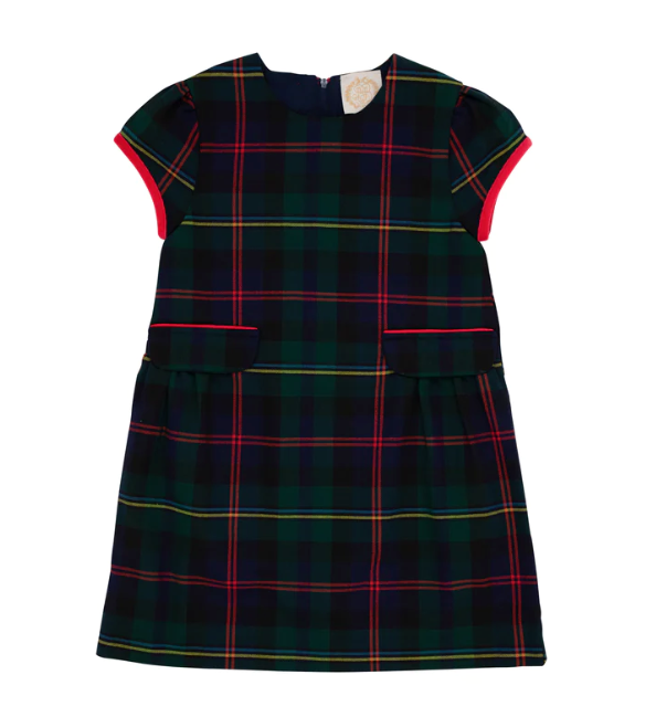 Bett's Bow Dress | Horse Trail Tartan w/Richmond Red Bows