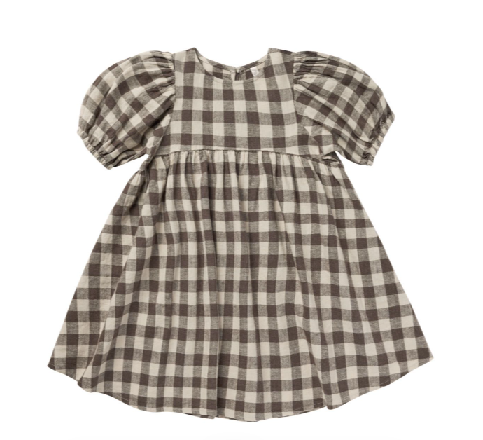 Marley Dress | Charcoal Check