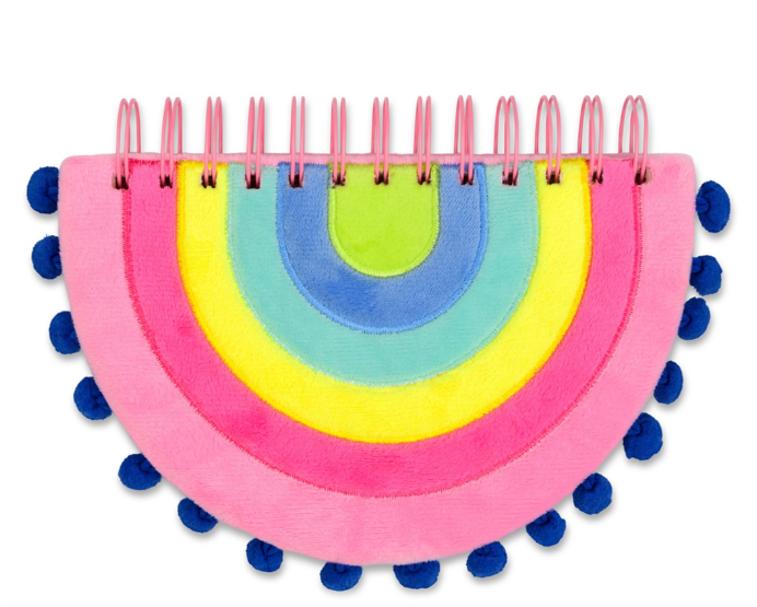 Rainbow Pom Pom Notebook