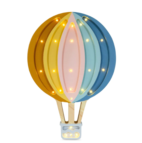 Retro Rainbow Hot Air Balloon Lamp