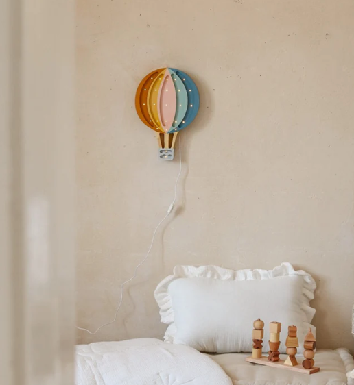 Retro Rainbow Hot Air Balloon Lamp