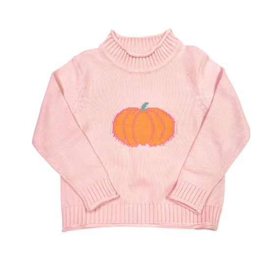 Roll Neck Sweater | Pink Pumpkin