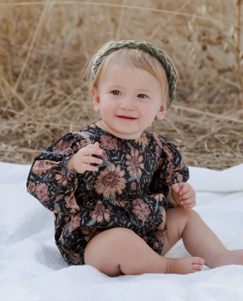 Luna Romper | Holiday Bloom