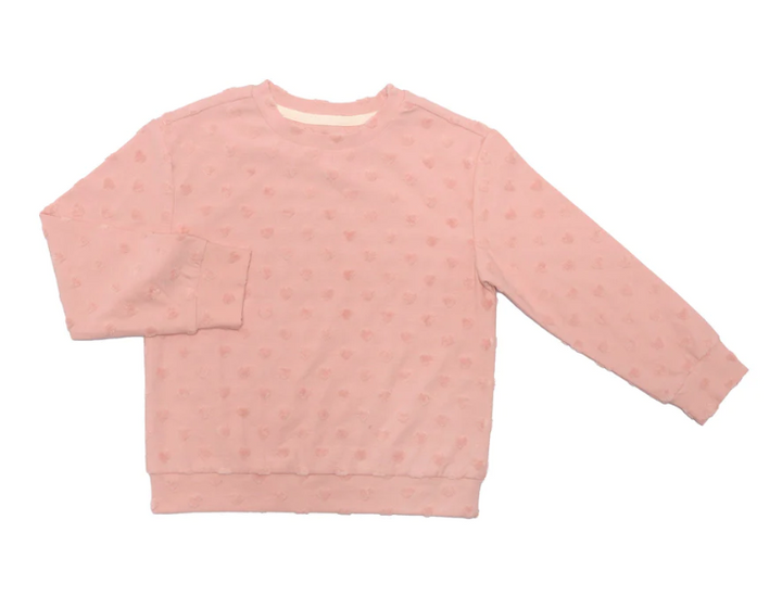 Annie Heart Top in Silver | Pink