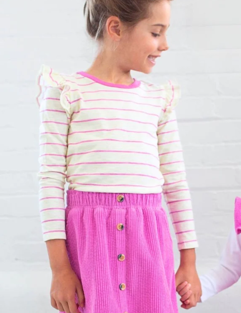 Gemma Corduroy Skirt | Pink