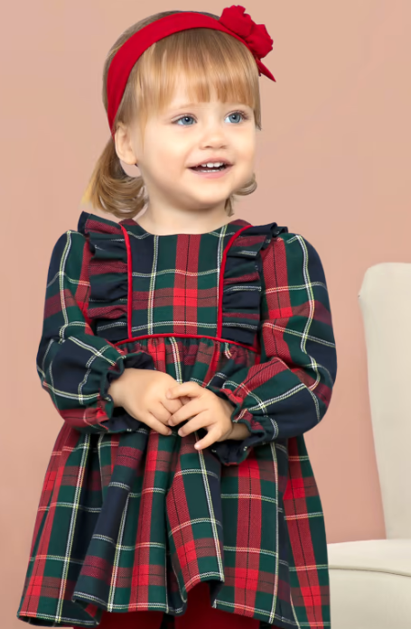 Red tartan dress baby sales