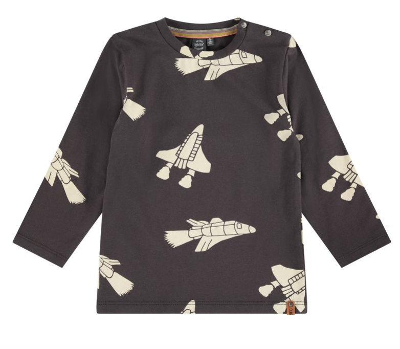 Boys Rocket L/S T-Shirt | Dark Grey