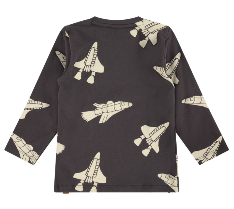 Boys Rocket L/S T-Shirt | Dark Grey