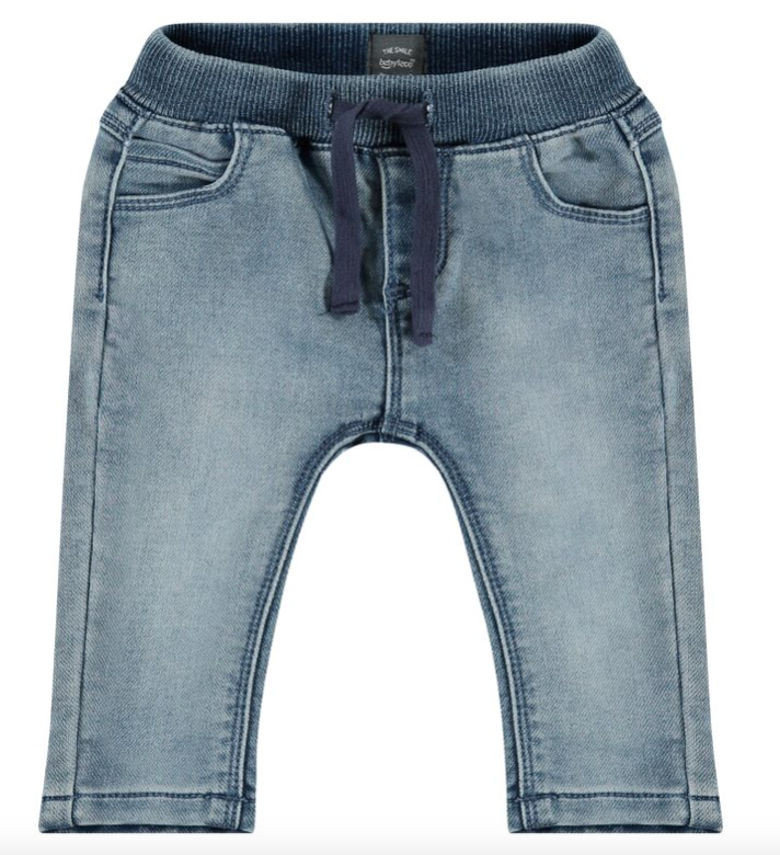 Baby Boy Denim Joggers | Blue Denim