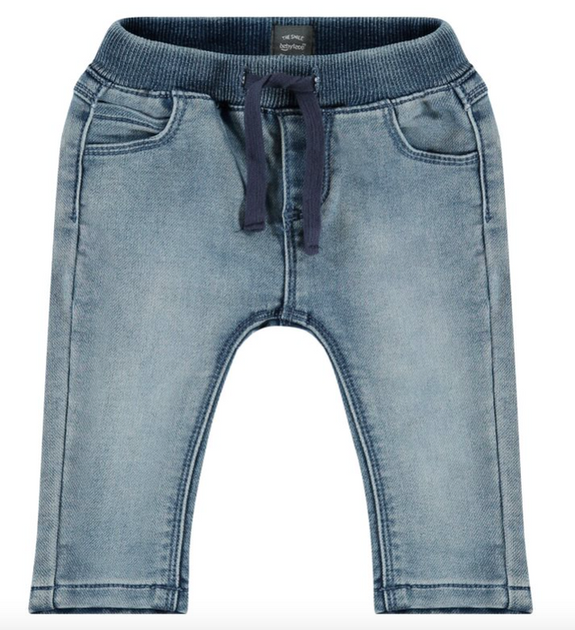 Baby Boy Denim Joggers | Blue Denim