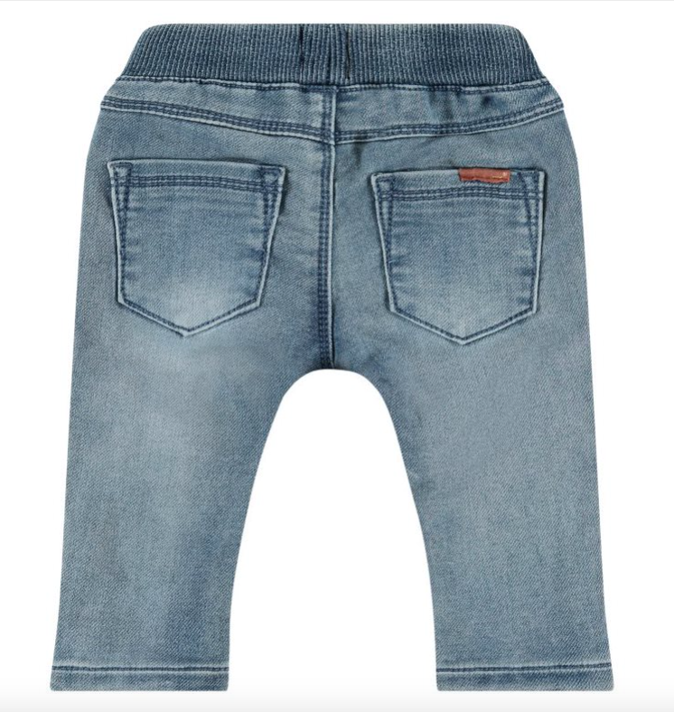 Baby Boy Denim Joggers | Blue Denim