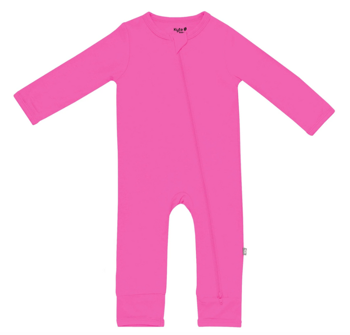 Kyte Zippered Romper | Raspberry