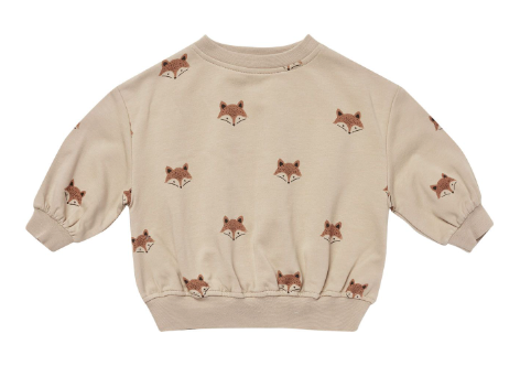 Relaxed Fleece Sweatshirt | Foxes