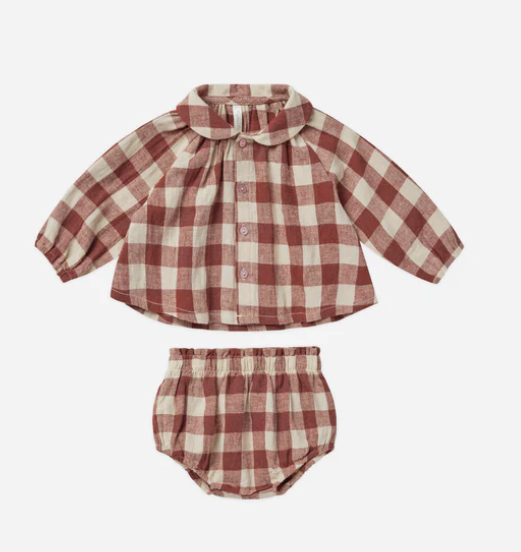 Nellie Set | Ruby Plaid