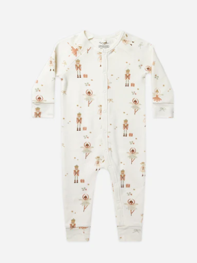 Organic Long John Pajamas | Nutcracker