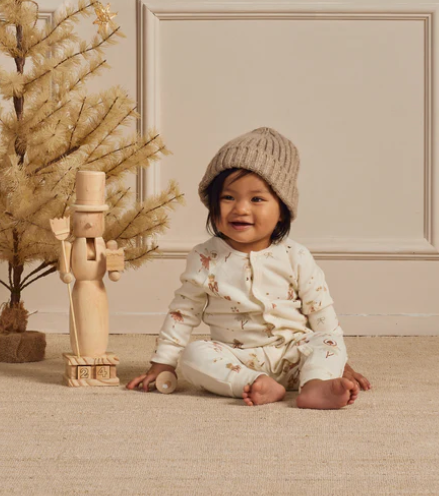 Organic Long John Pajamas | Nutcracker