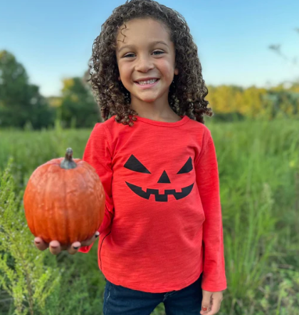 Jack O Lantern Raglan Long Sleeve T-Shirt