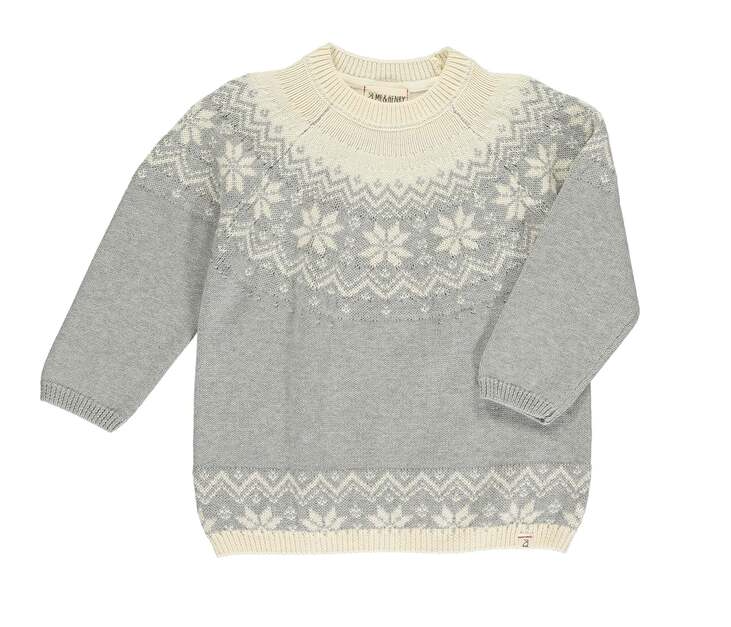 Igloo Sweater | Grey Fairisle