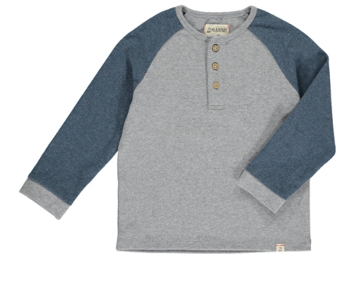 Raglan Long Sleeve T-Shirt | Grey