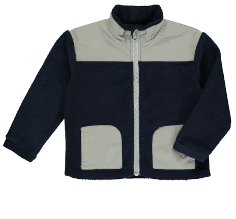 Husky Sherpa Jacket | Navy/Grey