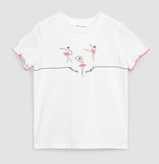 Dancing Ballerinas T-Shirt | Rose