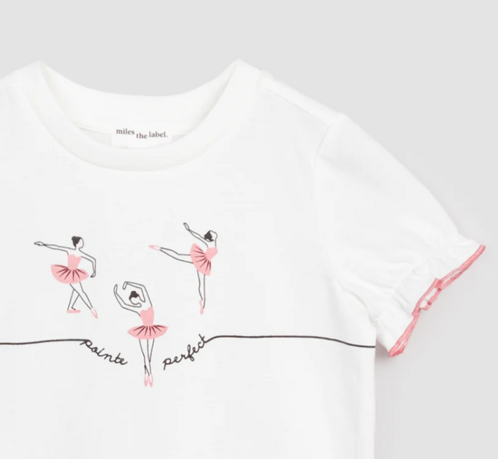 Dancing Ballerinas T-Shirt | Rose