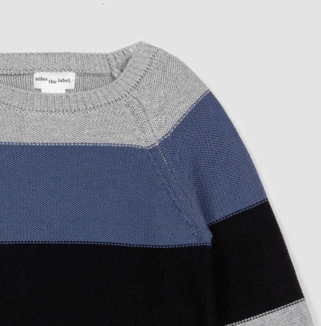 Color Block Sweater | Grey