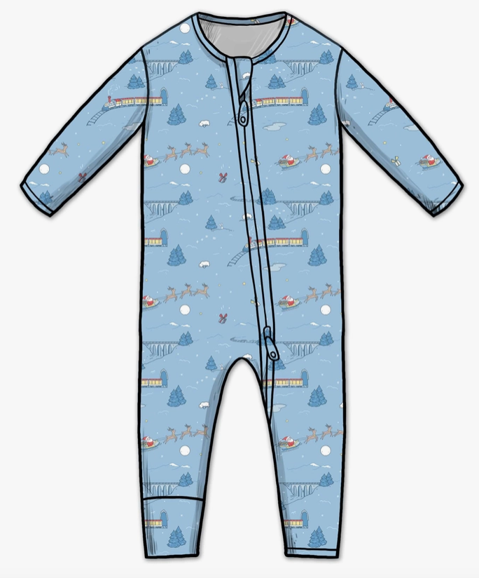 Polar Express Bamboo Footie