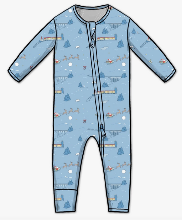 Polar Express Bamboo Footie