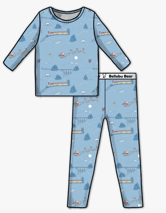 Polar Express Bamboo Two-Piece Pajamas