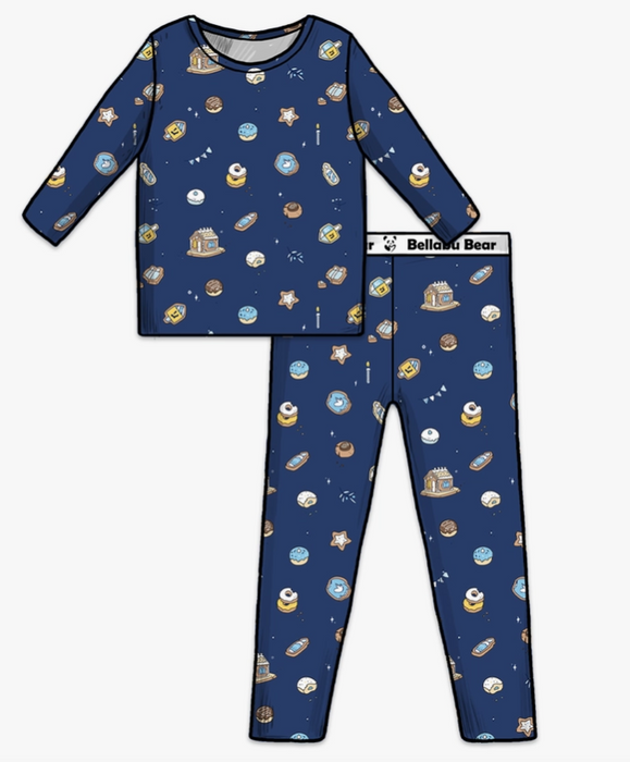 Hanukkah Cookies Bamboo Two-Piece Pajamas
