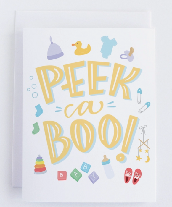 Peek a Boo Baby Shower Card