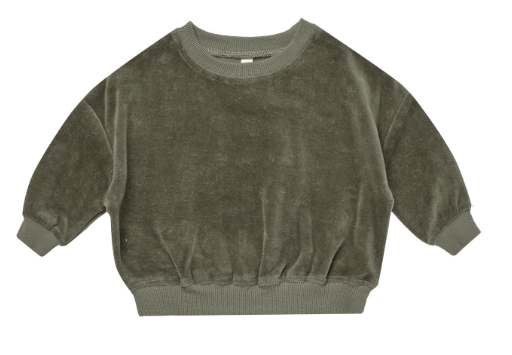 Velour Sweatshirt | Forest