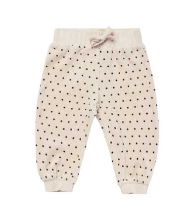 Velour Relaxed Sweatpant | Polka Dot