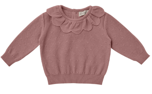 Petal Knit Sweater | Fig