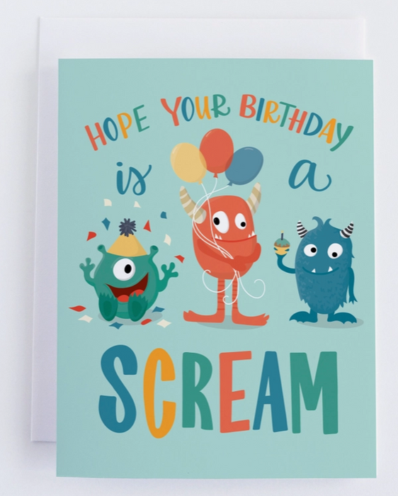 Monster Birthday Card