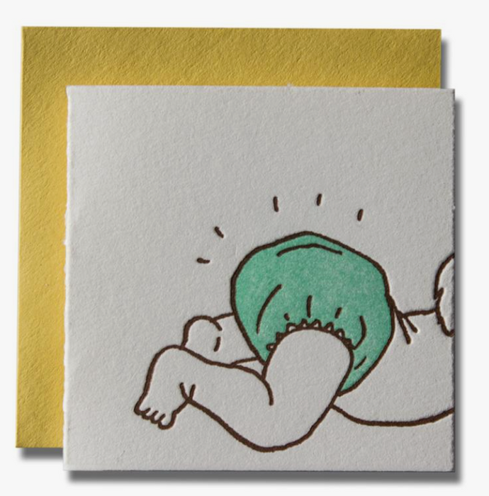 Bottoms Up Baby New Parents Enclosure Card