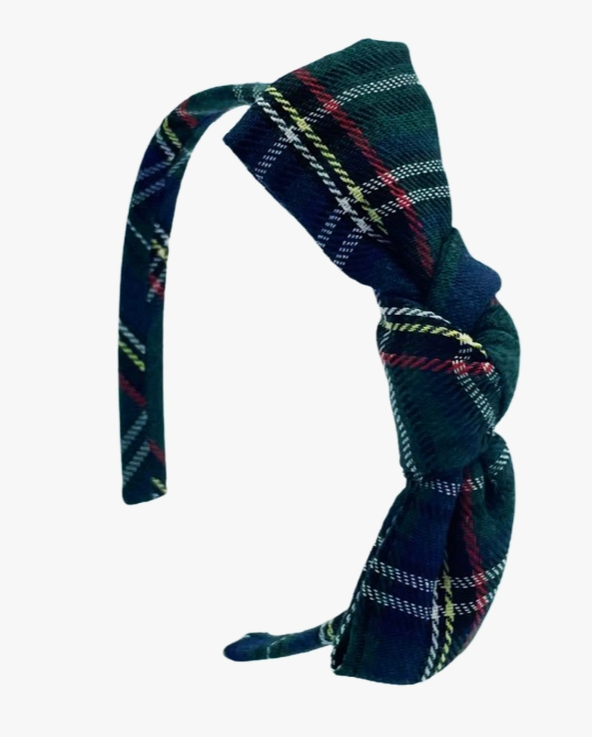 Tilly Tartan Headband w/Bow