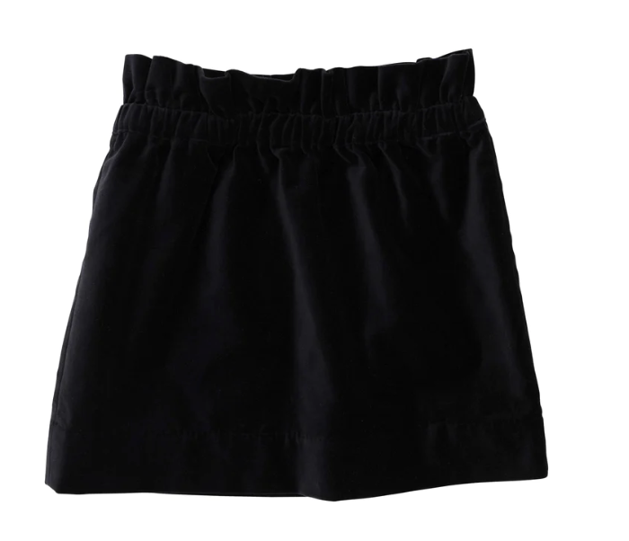 Beasley Velveteen Bag Skirt | Newport Night