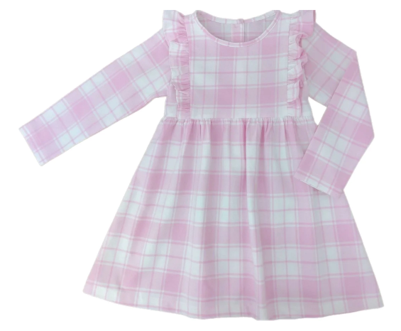 Harper Dress | Pink Check