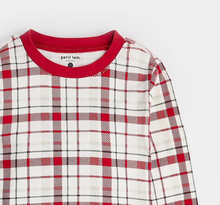 Festive Scarlet Plaid PJ Set