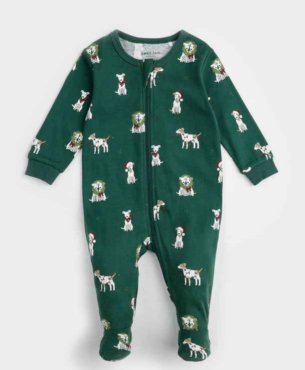 Jack Frost Russel Print Sleeper | Green