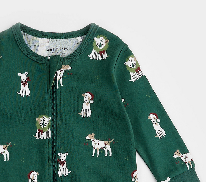 Jack Frost Russel Print Sleeper | Green
