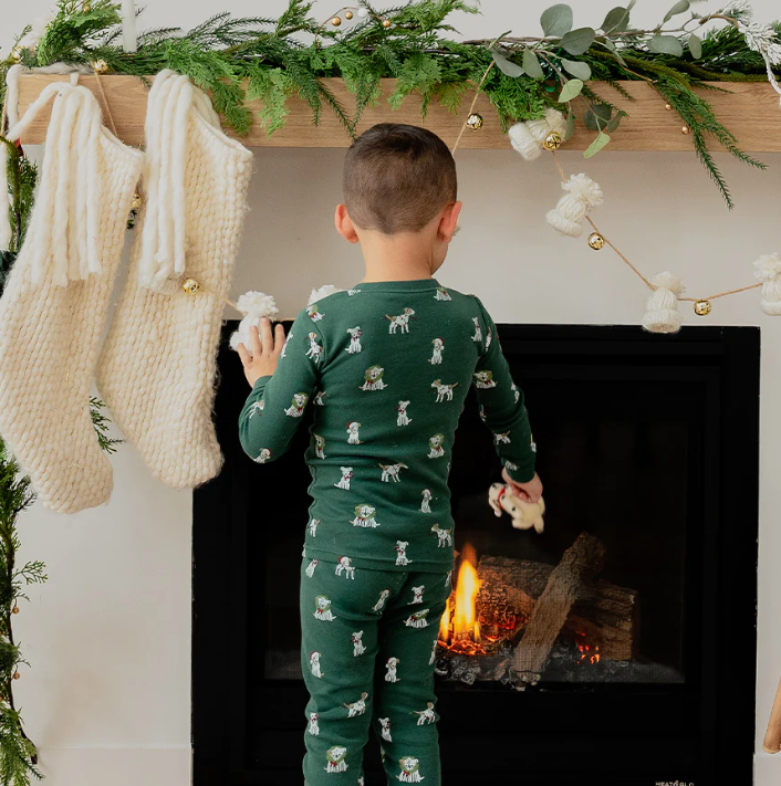Russel Frost Print PJ Set | Green