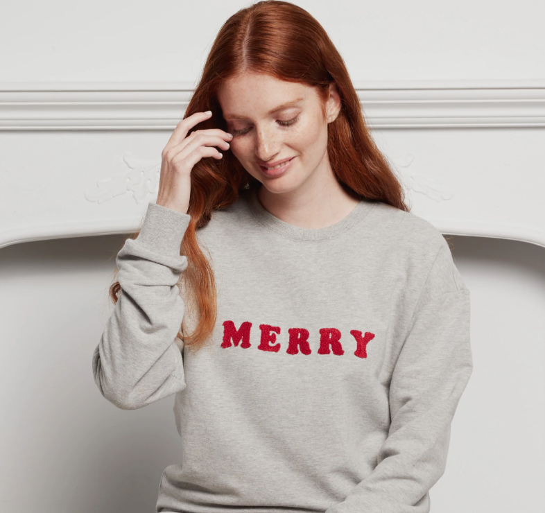 Women's Merry Sweatshirt | Heather Grey