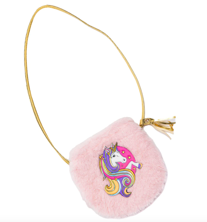Fluffy Pink Unicorn Petite Purse