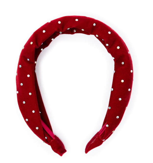 Sparkle Red Velvet Headband
