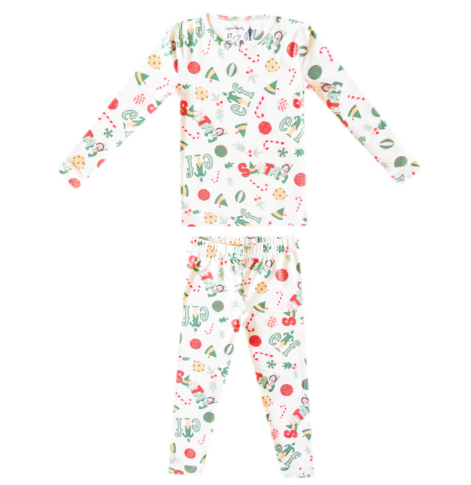 Copper Pearl Pajama Set | Elf Print