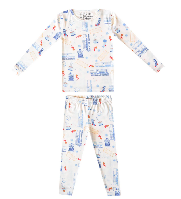 Copper Pearl Pajama Set | Polar Express Print