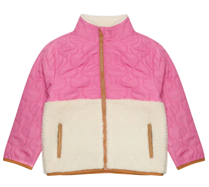 Kennedy Quilted Sherpa | Super Pink